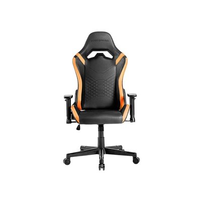 Silla Gamer Mars Gaming Mgcprobo Negra Con Detalle Naranjas