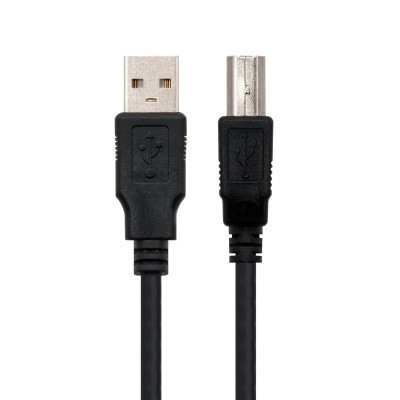 Cable USB 2.0 Impresora Nanocable 10.01.0102/ USB Tipo-B Macho