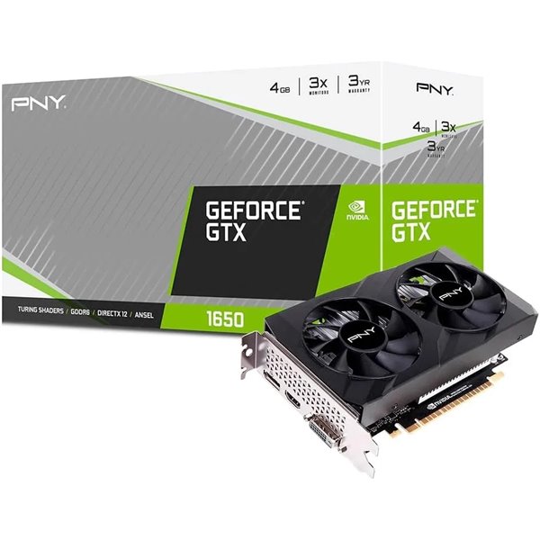 PNY GeForce GTX 1650 4GB GDDR6 Verto Dual Fan