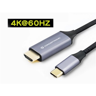 Cable Usb-c Macho A Hdmi Macho 2m 4k 60hz Conceptronic