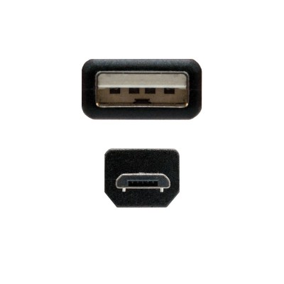 Cable USB 2.0 Nanocable 10.01.0500/ USB Macho - MicroUSB Macho/