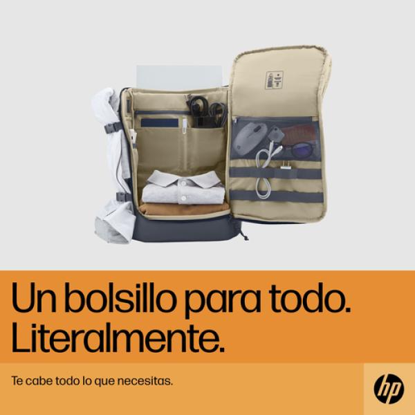 Mochila HP 6B8U4AA Travel para Portátiles hasta 15.6'/ Gris Hierro