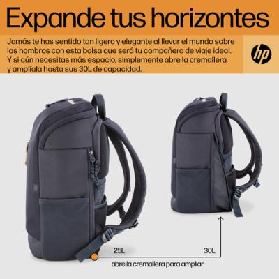 Mochila HP 6B8U4AA Travel para Portátiles hasta 15.6'/ Gris