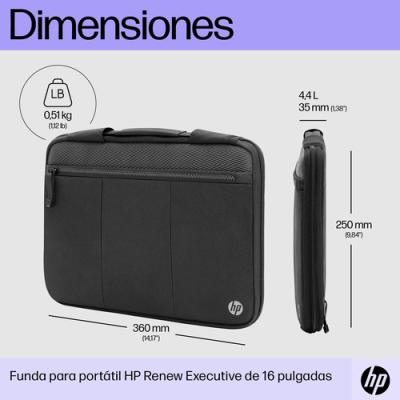 Funda HP Renew Executive para Portátiles hasta 14.1'/ Negro