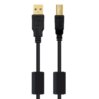 Cable USB 2.0 Impresora Nanocable 10.01.1203/ USB Tipo-B Macho