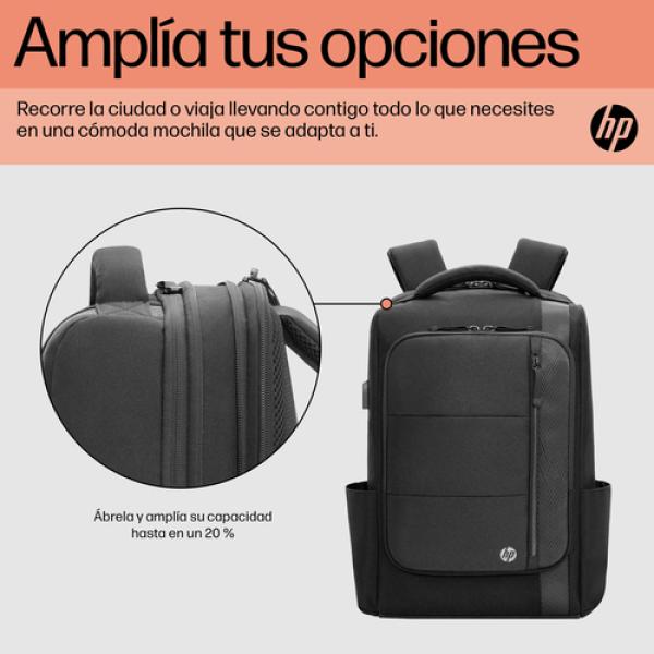 Mochila HP Renew Executive para Portátiles hasta 16'/ Negra