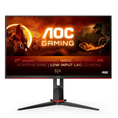 Monitor Gaming AOC Q27G2S/EU 27'/ QHD/ 1ms/ 165Hz/ IPS/