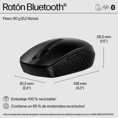 Ratón Inalámbrico por Bluetooth HP 425 Programable/ Hasta 4000