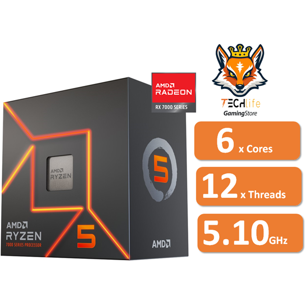 AMD Ryzen 5-7600 3.8/5.1GHz Socket AM5