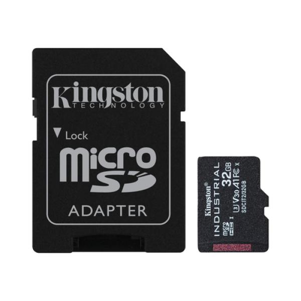 Kingston microsd industrial 32gb con adaptador