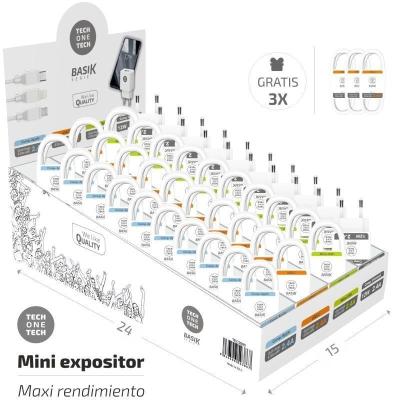 Expositor de Cargadores y Cables Tech One Tech Basik TEC2990/