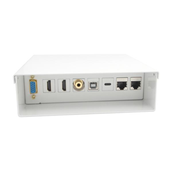 Caja de Conexiones Aisens A127-0720/ VGA - 2x HDMI - Jack 3.5 - USB Tipo-C - USB - 2x RJ45