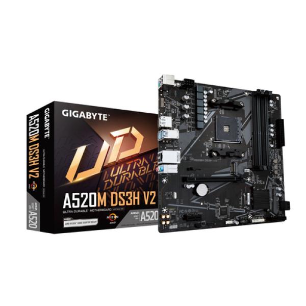 Placa Base Gigabyte A520M DS3H V2 Socket AM4/ Micro ATX