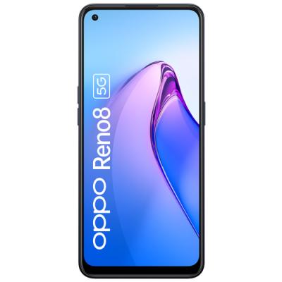 Smartphone Oppo Reno 8 8GB/ 256GB/ 6.43'/ 5G/ Negro Brillante