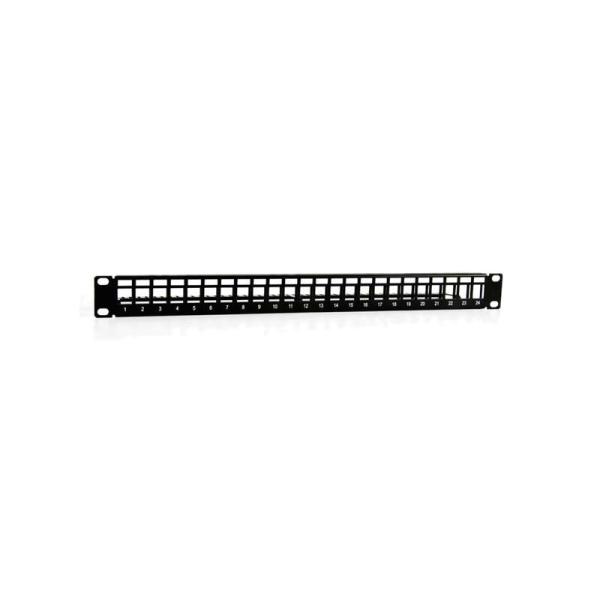 2lan patch panel 19"  vacio 24 puertos utp