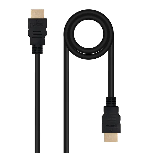 Cable HDMI 2.0 4K Nanocable 10.15.3802/ HDMI Macho - HDMI Macho/ 2m/ Negro