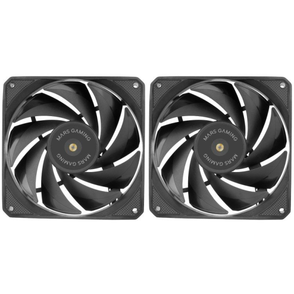 Pack 2 Ventiladores Mars Gaming MF-NCLX2/ 12cm