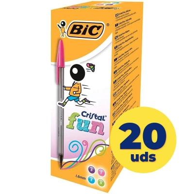 Caja de Bolígrafos de Tinta de Aceite Bic Cristal Fun 895793/