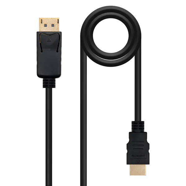 Cable Conversor Nanocable 10.15.4301-L150/ Displayport Macho - HDMI Macho/ 1.5m/ Negro