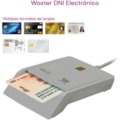 Lector de DNI y Tarjetas Woxter PE26-144/ Blanco