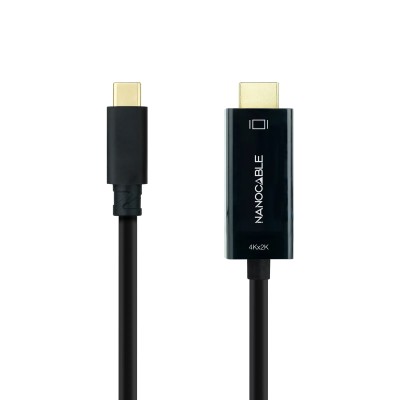 Cable Conversor Nanocable 10.15.5132/ USB Tipo-C Macho - HDMI