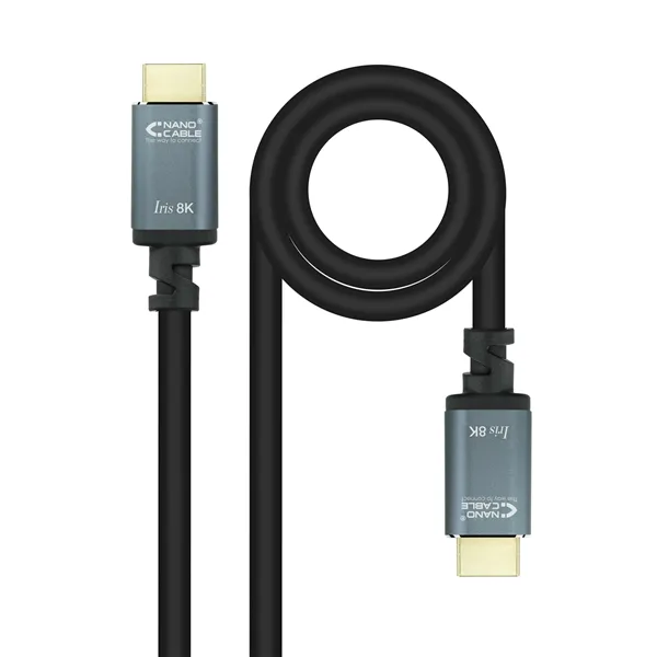 Cable HDMI 2.1 IRIS 8K Nanocable 10.15.8005/ HDMI Macho - HDMI Macho/ 5m/ Negro