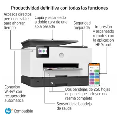 Multifuncion Inkjet Hp Officejet Pro 9022e 24ppm/20ppm Wifi