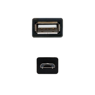 Cable USB 2.0 Nanocable 10.01.3500/ MicroUSB Macho - USB