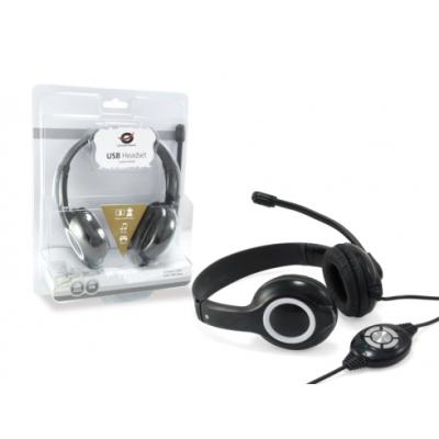 Headset Conceptronic Chatstar2u2b Usb Microfono Flexible