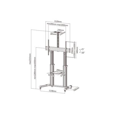 Soporte De Suelo Con Ruedas Equip Para Pantalla De 60-100"