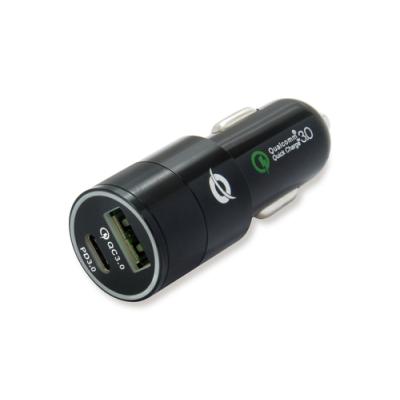 Cargador De Coche Conceptronic Carden02b Usb-c + Usb A 5v/2.4a