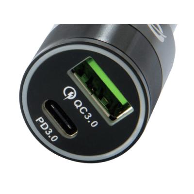 Cargador De Coche Conceptronic Carden02b Usb-c + Usb A 5v/2.4a