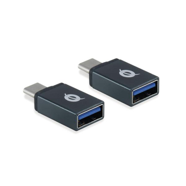 Adaptador Usb-c 3.1 Macho A Usb 3.0 Tipo A Hembra Otg 10gb/s Pack 2 Uds