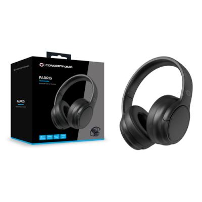 Headset Bluetooth Conceptronic Parris03b Carga Usb-c Bateria