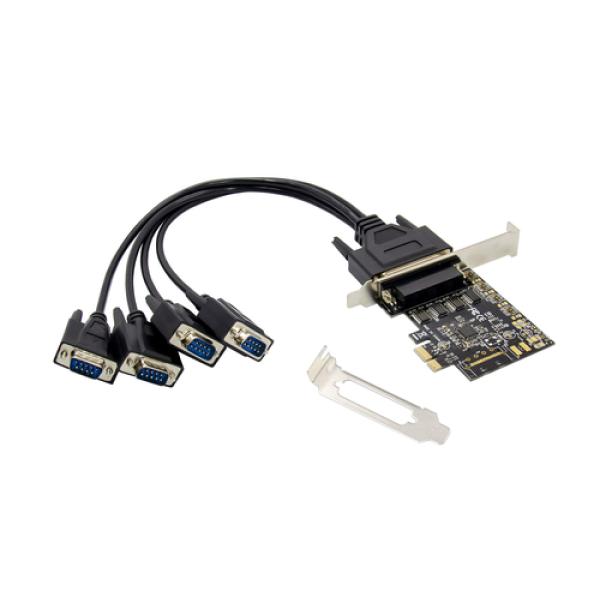 Controladora Pcie Conceptronic 4 Puertos Serie Compatible Low Profile