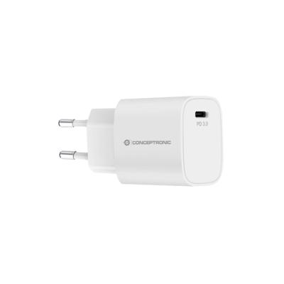 Cargador De Pared Conceptronic Usb-c 20w Pd 3.0 Color Blanco