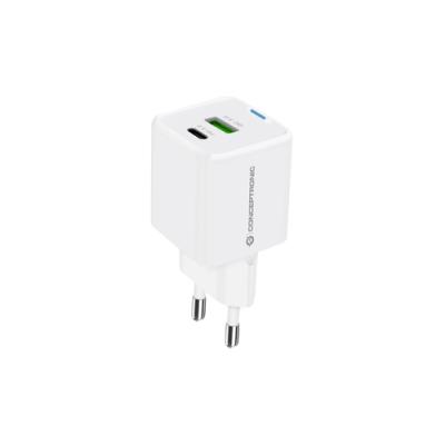 Cargador De Pared Conceptronic Usb-c X1 Usb-ax1 Quickcharge 3.0