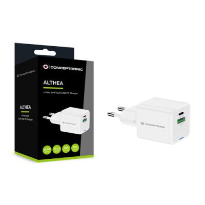 Cargador De Pared Conceptronic Usb-c X1 Usb-ax1 Quickcharge 3.0