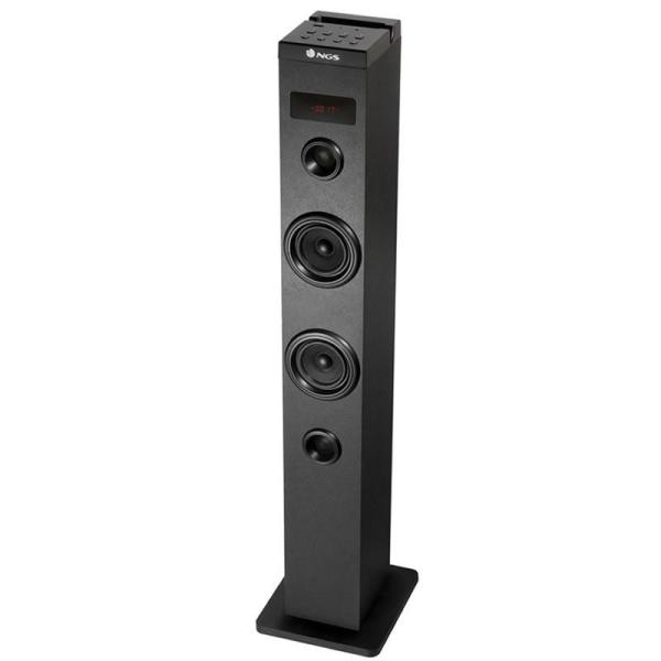 Altavoz Torre Ngs Sky Charm 50w Bluetooth Usb Radio Aux Entrada Optica Color Negro