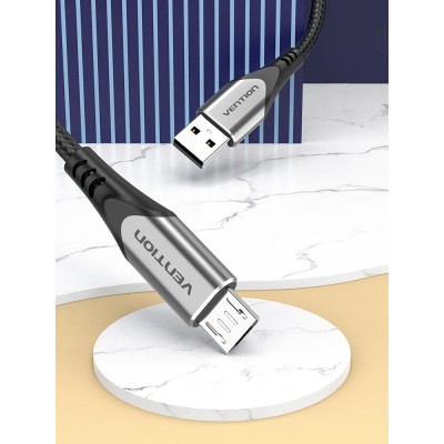 Cable USB 2.0 Vention COAHF/ USB Macho - MicroUSB Macho/ Hasta