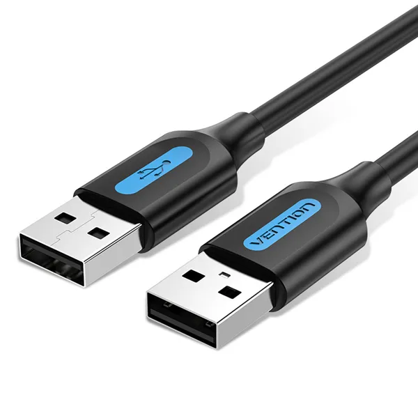 Cable USB 2.0 Vention COJBC/ USB Macho - USB Macho/ 480Mbps/ 25cm/ Negro