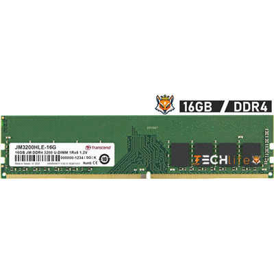 Transcend JetRam 16GB DDR4 3200MHz 1.2v CL22 - Módulo RAM de PC