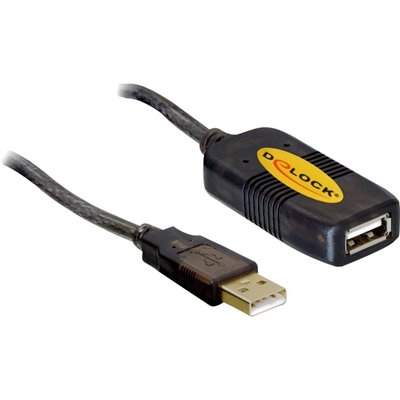 DELOCK 82446 Cable Alargador Extensión activa USB 2.0, A macho