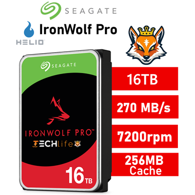 Seagate IronWolf Pro 16TB NAS 7200rpm HDD 3.5" SATA 6GB/s 256Mb