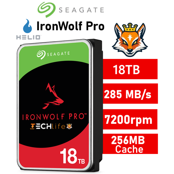 Seagate IronWolf Pro 18TB NAS 7200rpm HDD 3.5" SATA 6GB/s 256Mb