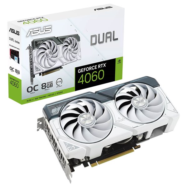 Asus Dual GeForce RTX 4060 DUAL White OC Edition 8GB GDDR6