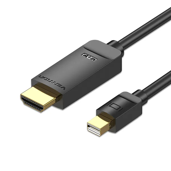 Cable Conversor Vention HAHBG/ Mini DisplayPort Macho - HDMI Macho/ 1.5m/ Negro