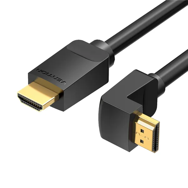 Cable HDMI 2.0 4K Acodado Vention AAQBG/ HDMI Macho - HDMI Macho/ 1.5m/ Negro