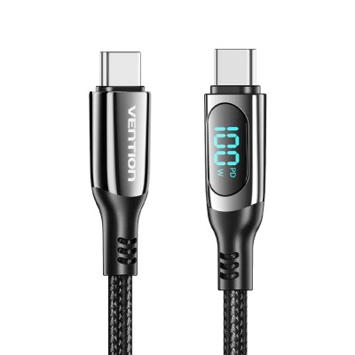 Cable USB 2.0 Tipo-C 5A 100W Vention TAYBAV/ USB Tipo-C Macho -