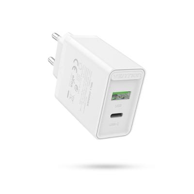 Cargador de Pared Vention FBBW0-EU/ 1xUSB Tipo-C/ 1x USB/ 20W